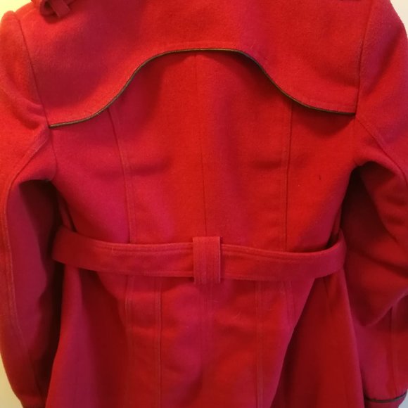 Red Pea Coat - Picture 2 of 2